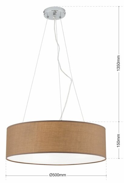 UFO modern, függőlámpa, barna