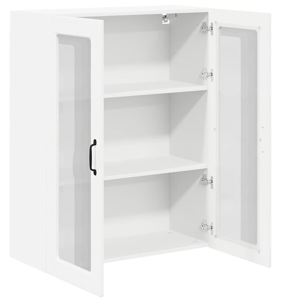 VidaXL Fali konyhaszekrény Magas Fényű Fehér 80 x 31 x 100 cm Faanyag