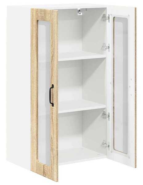 VidaXL Fali konyhaszekrény Sonoma tölgy 60 x 31 x 100 cm Faanyag