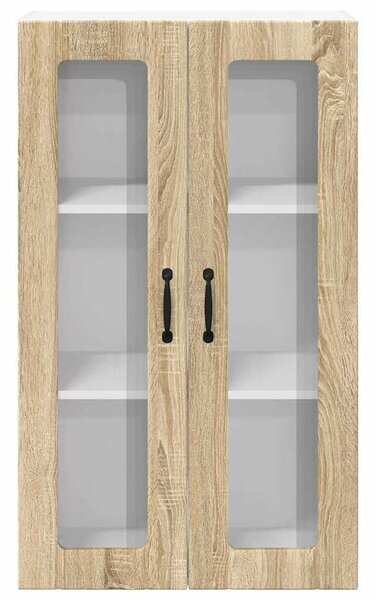 VidaXL Fali konyhaszekrény Sonoma tölgy 60 x 31 x 100 cm Faanyag