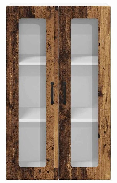 VidaXL Fali konyhaszekrény ajtóval Öreg fa 60 x 31 x 100 cm Faanyag