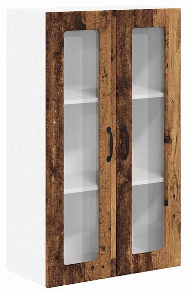 VidaXL Fali konyhaszekrény ajtóval Öreg fa 60 x 31 x 100 cm Faanyag