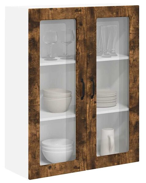 VidaXL Fali konyhaszekrény Füstölt tölgy 80 x 31 x 100 cm Faanyag