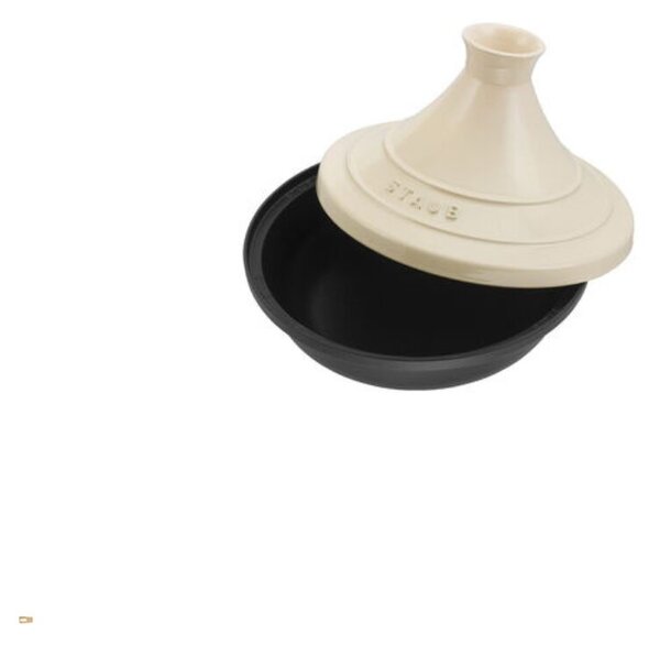 Staub 405093950 Tajine Öntöttvas kerek Sütőedény Ø28cm 2,6L - Bézs/Fekete