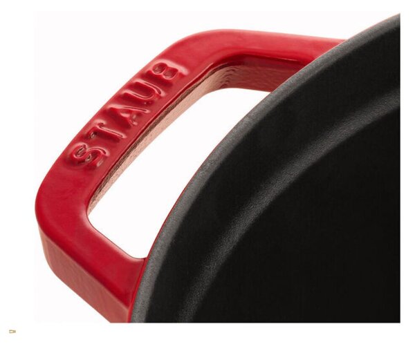 Staub La Cocotte Öntöttvas kerek Főzőedény Ø 28cm 6,7L - Cseresznyepiros