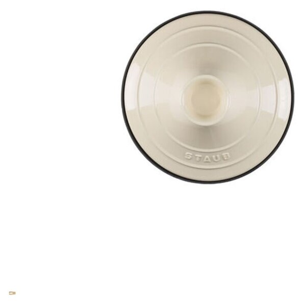 Staub 405093950 Tajine Öntöttvas kerek Sütőedény Ø28cm 2,6L - Bézs/Fekete