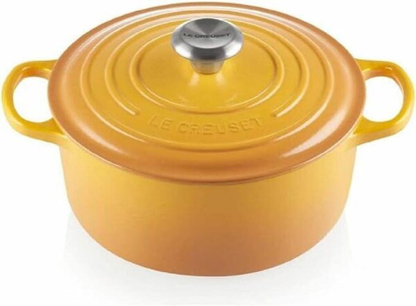 Le Creuset Signature Öntöttvas lábas fedővel Ø 24cm 4,2L - Nektársárga
