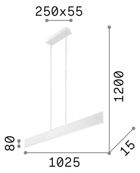 DESK, modern LED függőlámpa, étkező világítás