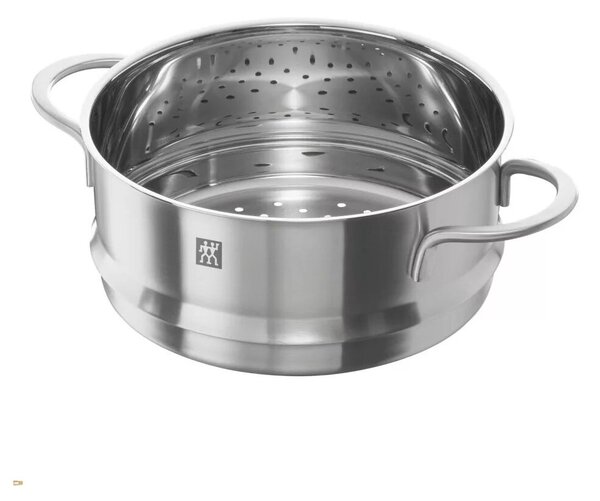 Staub La Cocotte Öntöttvas kerek Főzőedény Párolóval Ø 24cm 3,8L - Fekete