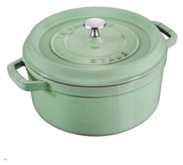 Staub La Cocotte Öntöttvas kerek Főzőedény Ø 24cm 3,8L - Zsálya