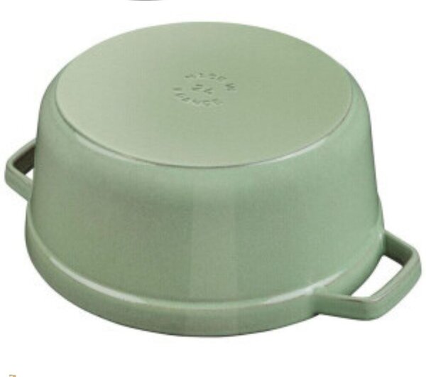 Staub La Cocotte Öntöttvas kerek Főzőedény Ø 24cm 3,8L - Zsálya