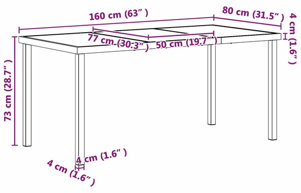 VidaXL Kültéri Bútor Szett 5 pcs Fekete és Antracit Textilén