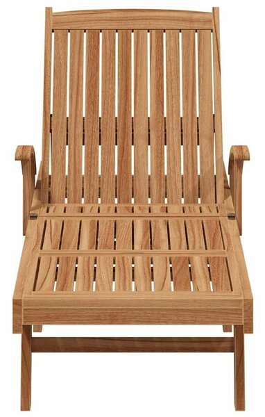 VidaXL Napozóágy párnával Barna 195 x 59 x 78,5 cm Tömör Teakfa