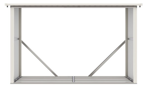 G21 WOH 335 tüzifa tároló - 242 x 89 cm, zöld