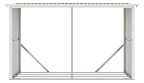 G21 WOH 682 tüzifa tároló - 302 x 119 cm, zöld