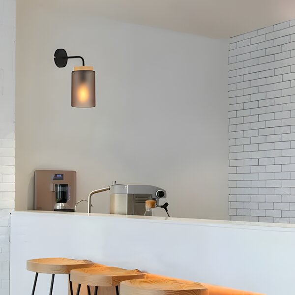 Fali lámpa APP1814-1W Frosted Grey