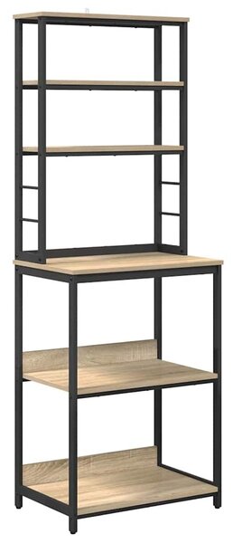 VidaXL Konyhai polc Sonoma tölgy 60 x 40 x 168 cm Faanyag