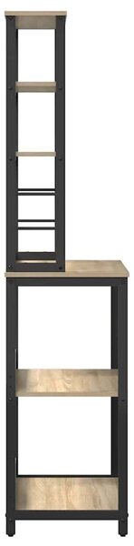 VidaXL Konyhai polc Sonoma tölgy 60 x 40 x 168 cm Faanyag