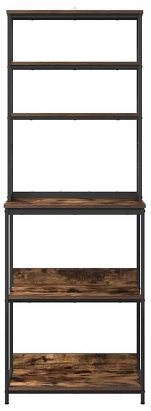VidaXL Konyhai polc Füstölt tölgy 60 x 40 x 168 cm Faanyag