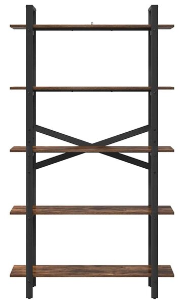 VidaXL Könyvespolc Füstölt tölgy 100 x 33,5 x 178 cm Faanyag