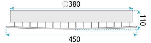 Mennyezeti LED Lámpa MS014-C Chrome