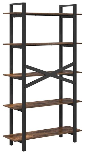 VidaXL Könyvespolc Füstölt tölgy 100 x 33,5 x 178 cm Faanyag