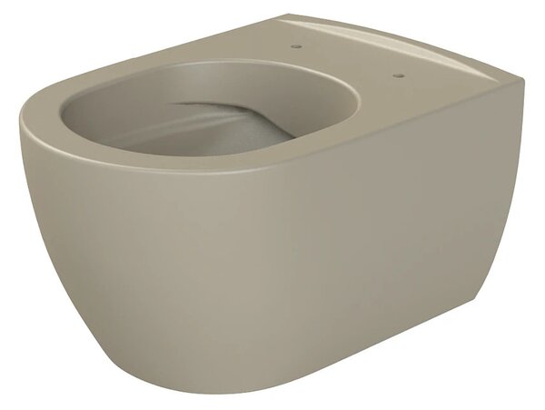 CeraStyle CITY fali WC - MATT BÉZS - rimless - perem nélküli - rejtett rögzítésű - 53 cm