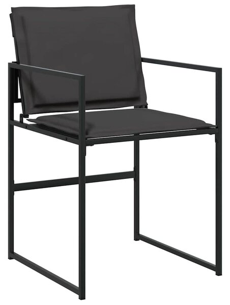 VidaXL Kert étkező szett 5 pcs Fekete 160 x 80 x 73 cm