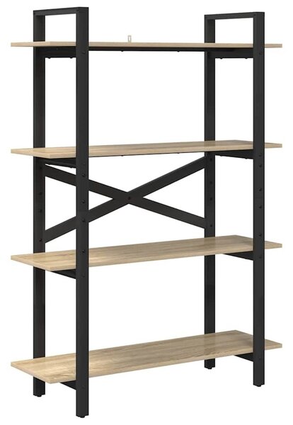 VidaXL Könyvespolc Sonoma tölgy 100 x 33,5 x 140 cm Faanyag