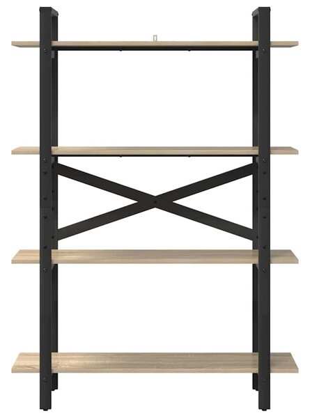 VidaXL Könyvespolc Sonoma tölgy 100 x 33,5 x 140 cm Faanyag