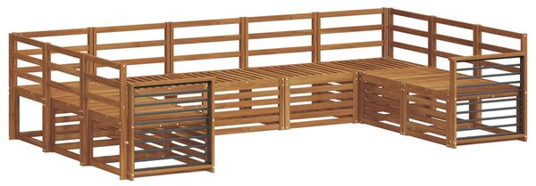 VidaXL Szegmentált kanapé szett 9 pcs Természetes