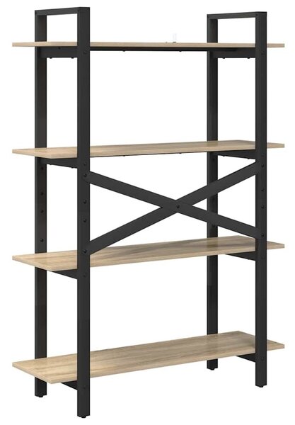 VidaXL Könyvespolc Sonoma tölgy 100 x 33,5 x 140 cm Faanyag