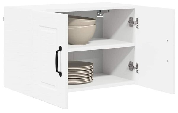 VidaXL Konyhaszekrény polcokkal 2 pcs Fehér 60 x 31 x 40 cm Faanyag
