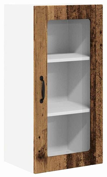 VidaXL Konyhaszekrény polcokkal 2 pcs Öreg fa 40 x 31 x 80 cm Faanyag