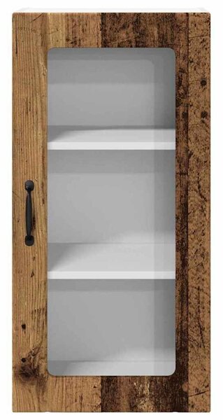 VidaXL Konyhaszekrény polcokkal 2 pcs Öreg fa 40 x 31 x 80 cm Faanyag