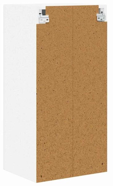 VidaXL Fali üveges szekrény PORTO Magas Fényű Fehér 40 x 31 x 80 cm