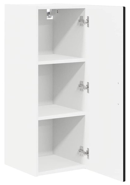 VidaXL Konyhaszekrény polcokkal 2 pcs Fekete 30 x 31 x 80 cm Faanyag