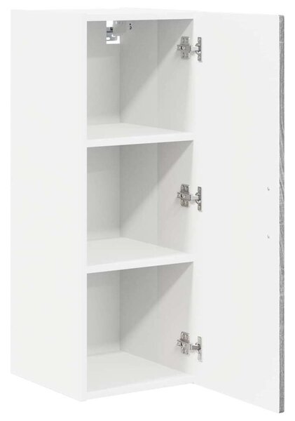 VidaXL Fali Szekrény PORTO 2 pcs Szürke Sonoma 30 x 31 x 80 cm Faanyag