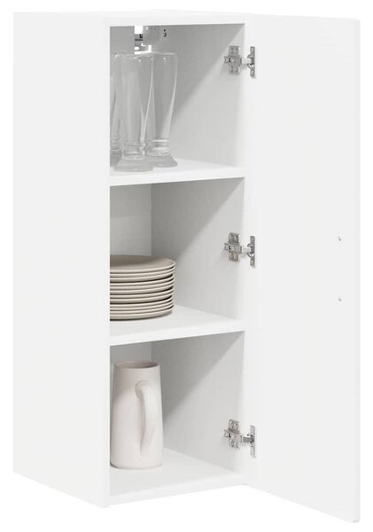 VidaXL Fali Szekrény PORTO 2 pcs Magas Fényű Fehér 30 x 31 x 80 cm