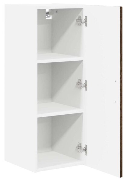 VidaXL Fali Szekrény PORTO 2 pcs Barna Tölgy 30 x 31 x 80 cm Faanyag