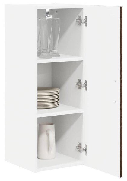 VidaXL Fali Szekrény PORTO 2 pcs Barna Tölgy 30 x 31 x 80 cm Faanyag