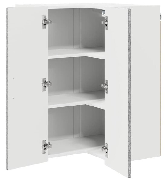 VidaXL Konyhaszekrény polcokkal Szürke Sonoma 57 x 57 x 80 cm Faanyag