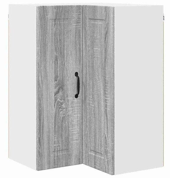 VidaXL Konyhaszekrény polcokkal Szürke Sonoma 57 x 57 x 80 cm Faanyag