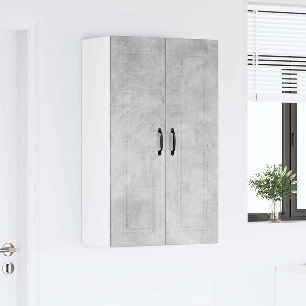 VidaXL Konyhaszekrény polcokkal Beton Szürke 60 x 31 x 100 cm Faanyag