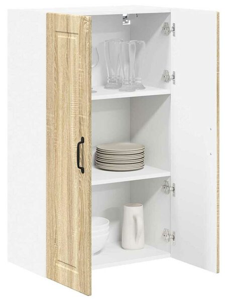 VidaXL Konyhaszekrény polcokkal Sonoma tölgy 60 x 31 x 100 cm Faanyag