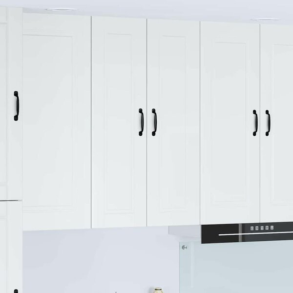 VidaXL Fali Szekrény PORTO Magas Fényű Fehér 60 x 31 x 100 cm Faanyag