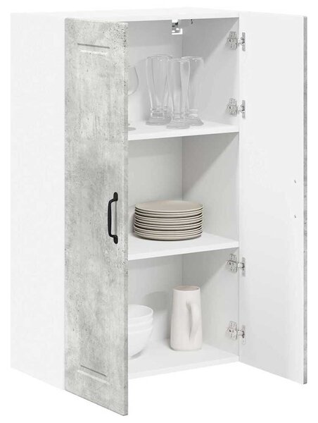 VidaXL Konyhaszekrény polcokkal Beton Szürke 60 x 31 x 100 cm Faanyag