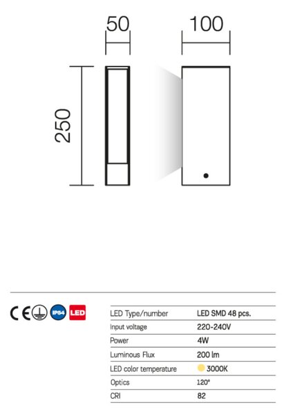 Twin kültéri LED állólámpa, antracit 10284