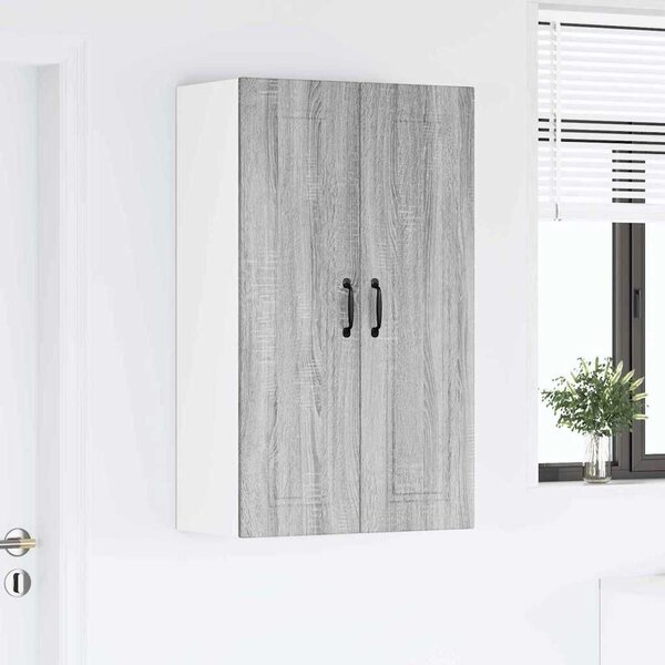 VidaXL Konyhaszekrény polcokkal Szürke Sonoma 60 x 31 x 100 cm Faanyag