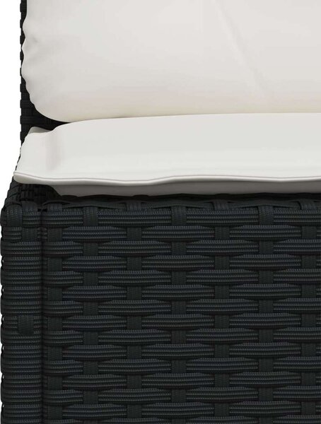 VidaXL - 7 Részes Kerti Ülőgarnitúra - Polyrattan - Fekete